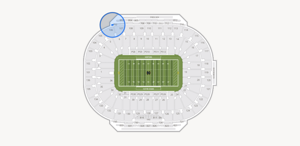 Notre Dame Stadium Seating Chart