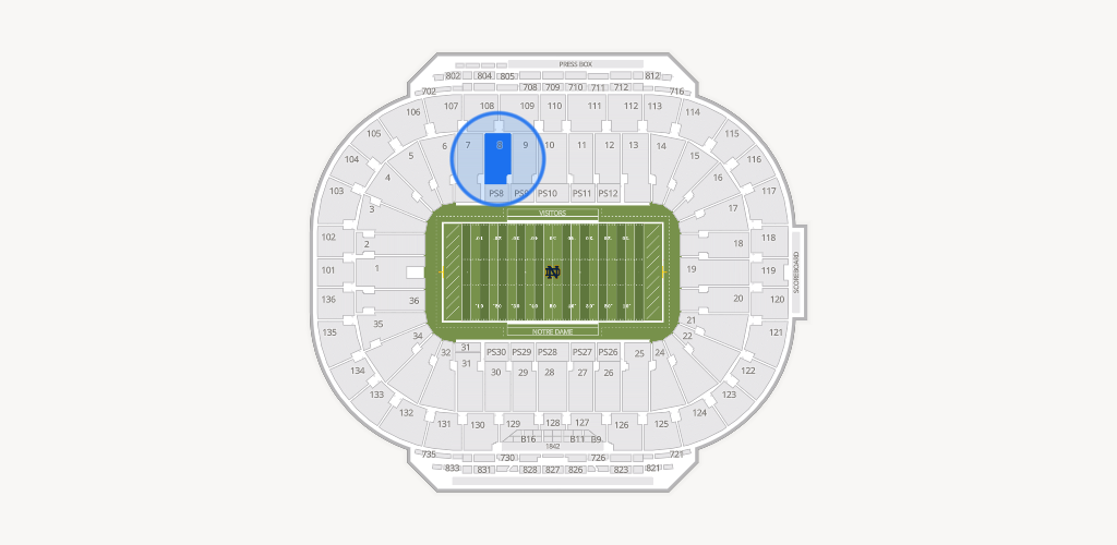 Notre Dame Stadium Seating Chart