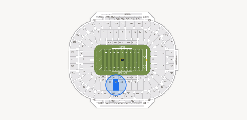 Notre Dame Stadium Seating Chart