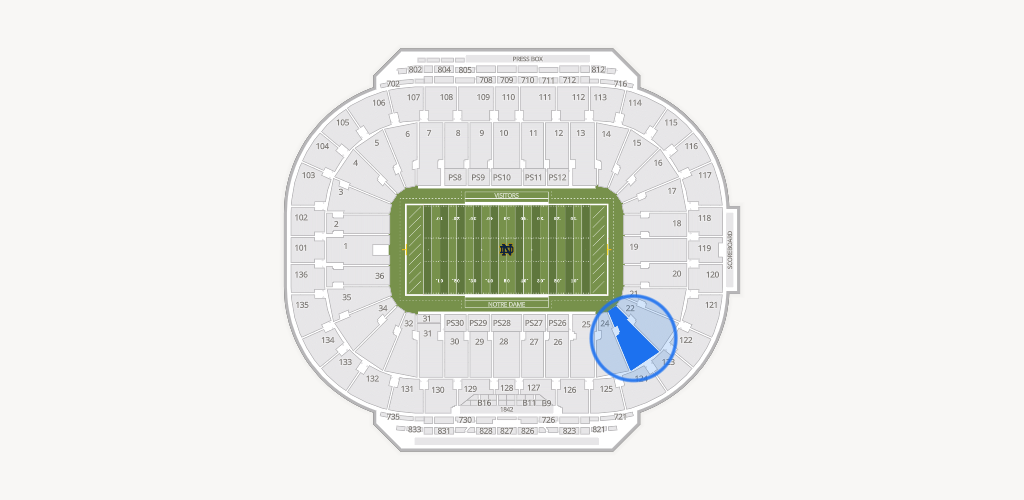 Notre Dame Stadium Seating Chart