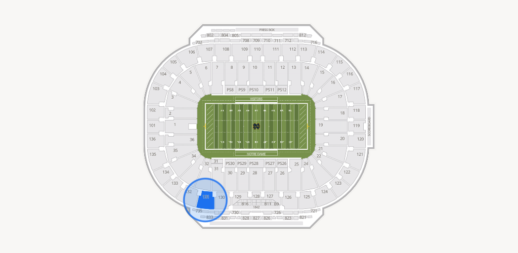 Notre Dame Stadium Seating Chart