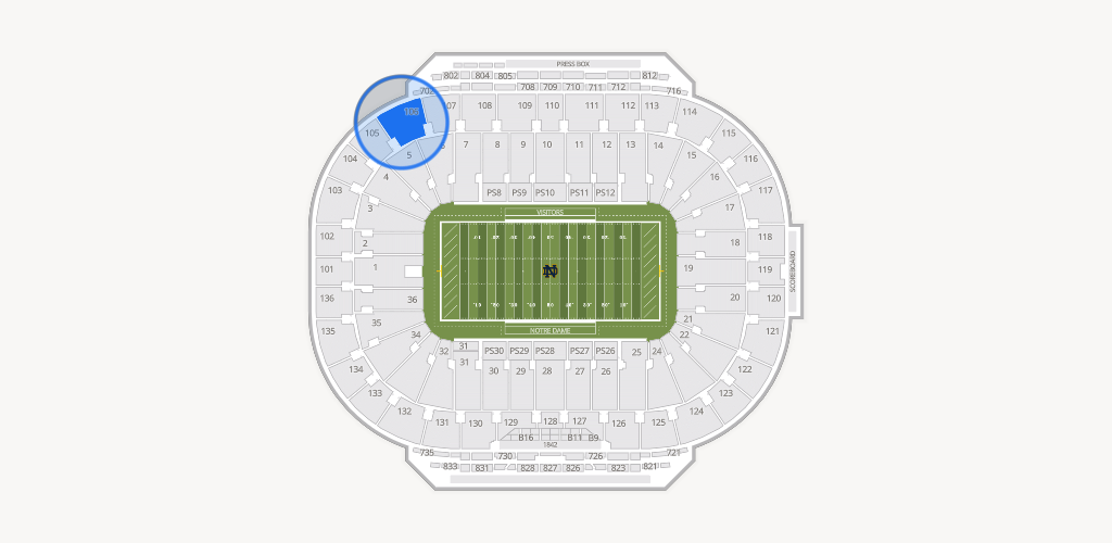 Notre Dame Stadium Seating Chart