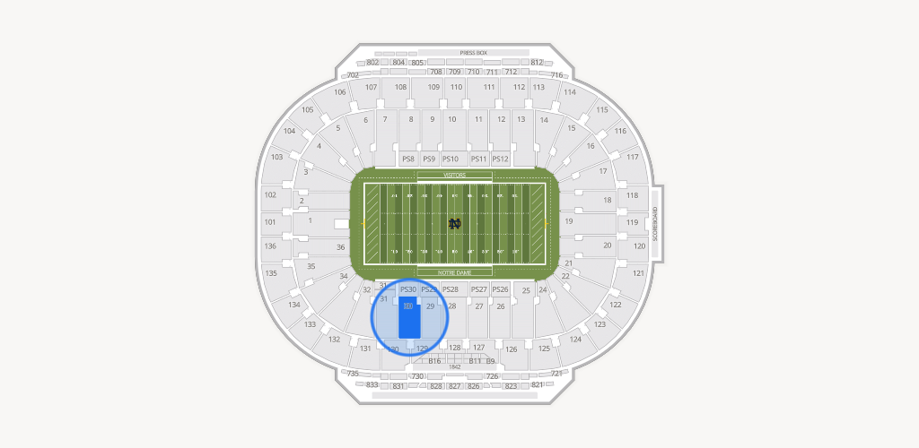 Notre Dame Stadium Seating Chart