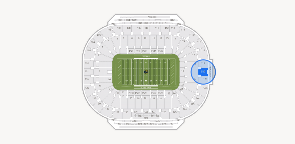 Notre Dame Stadium Seating Chart