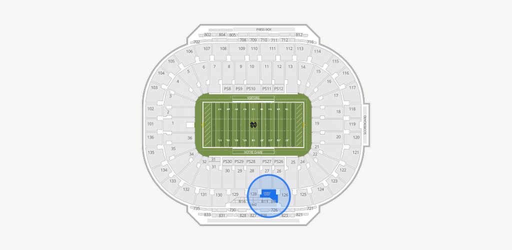 Notre Dame Stadium Seating Chart