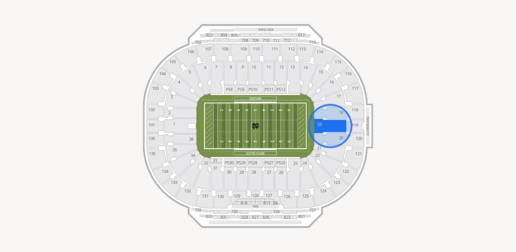 Notre Dame Stadium Seating Chart