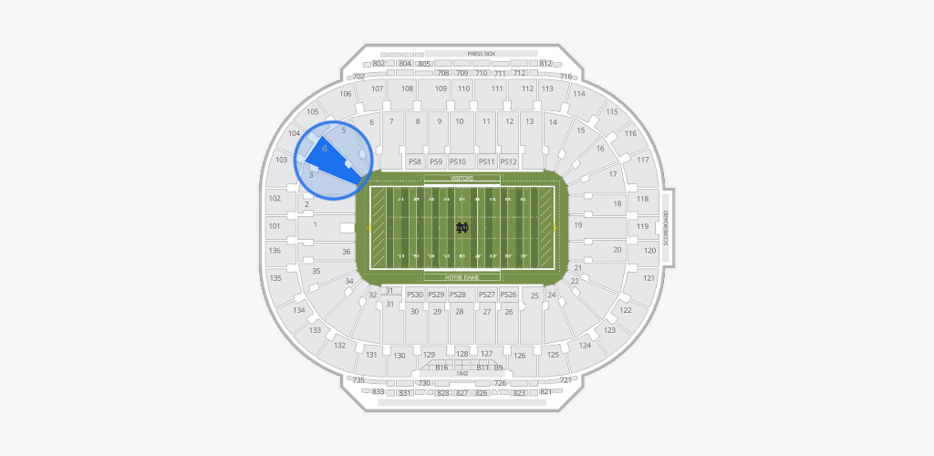 Notre Dame Stadium Seating Chart