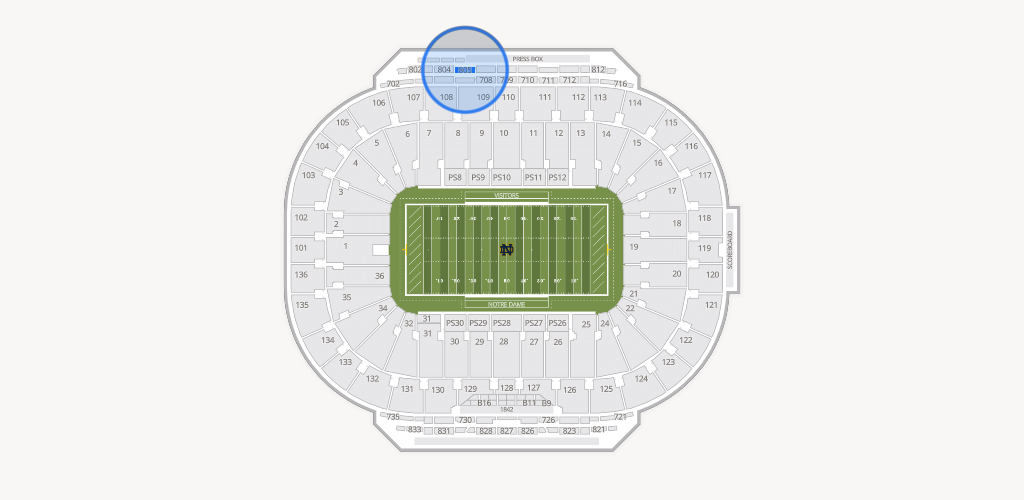 Notre Dame Stadium Seating Chart