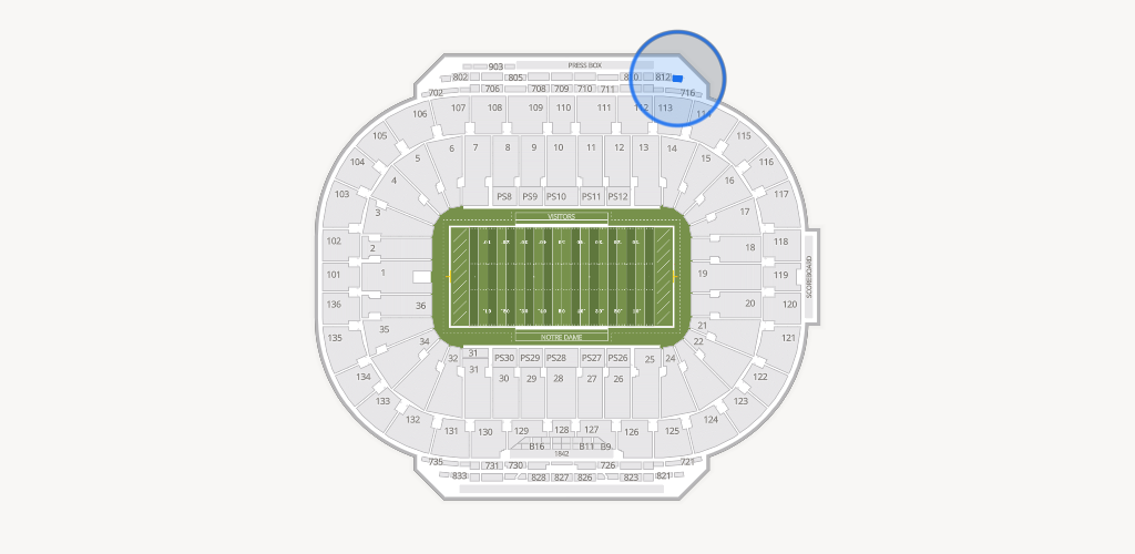 Notre Dame Stadium Seating Chart