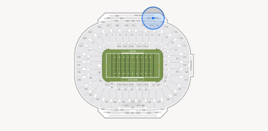 Notre Dame Stadium Seating Chart