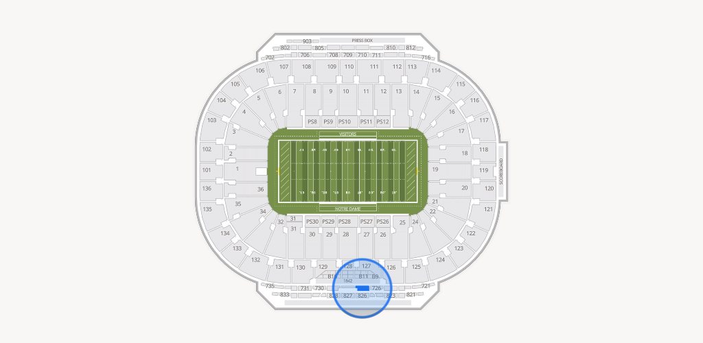 Notre Dame Stadium Seating Chart