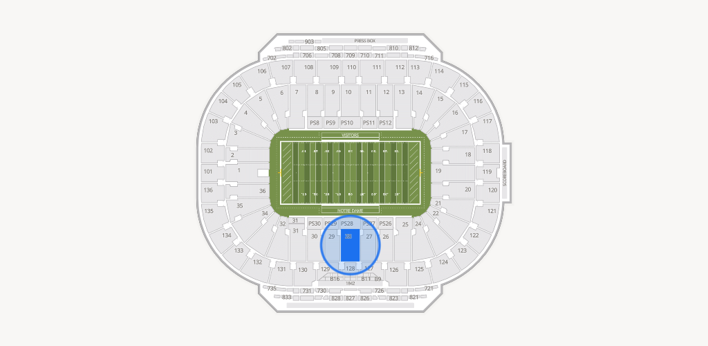 Notre Dame Stadium Seating Chart
