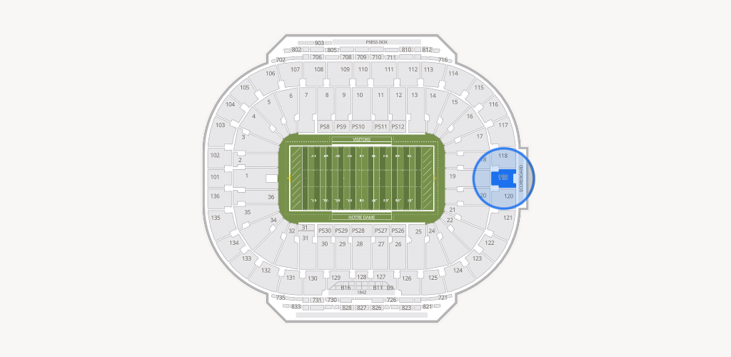 Notre Dame Stadium Seating Chart