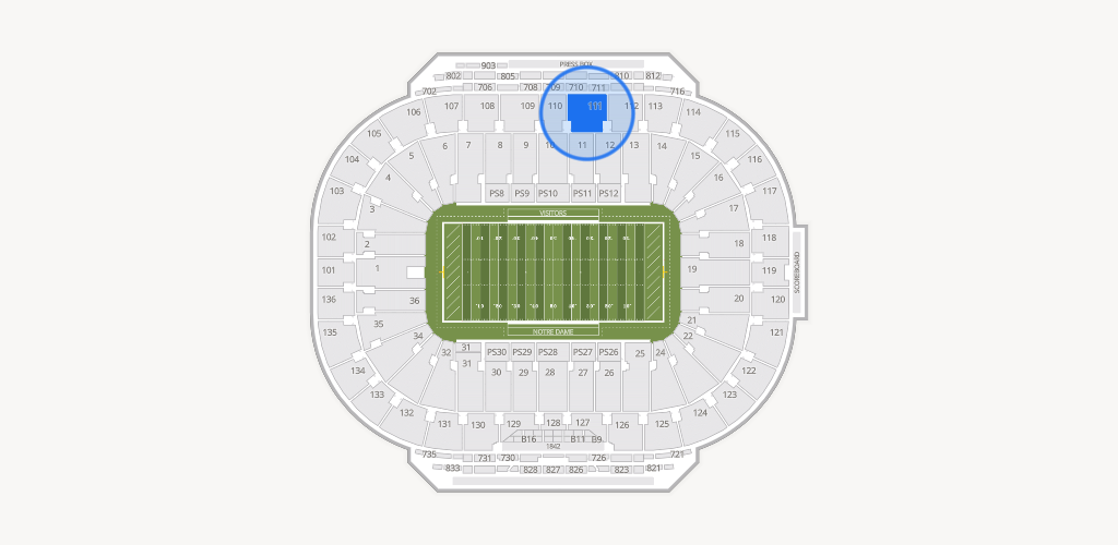 Notre Dame Stadium Seating Chart