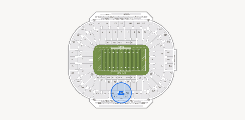 Notre Dame Stadium Seating Chart