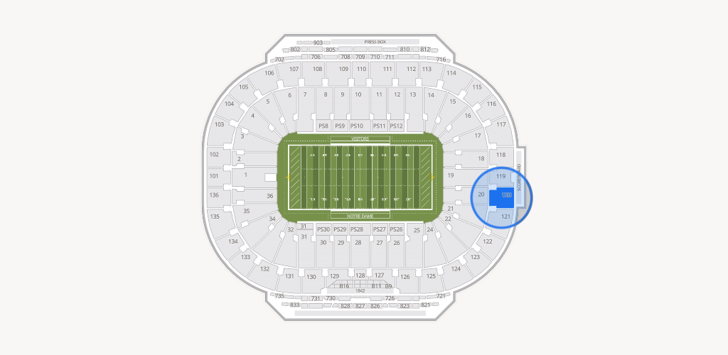 Notre Dame Stadium Seating Chart