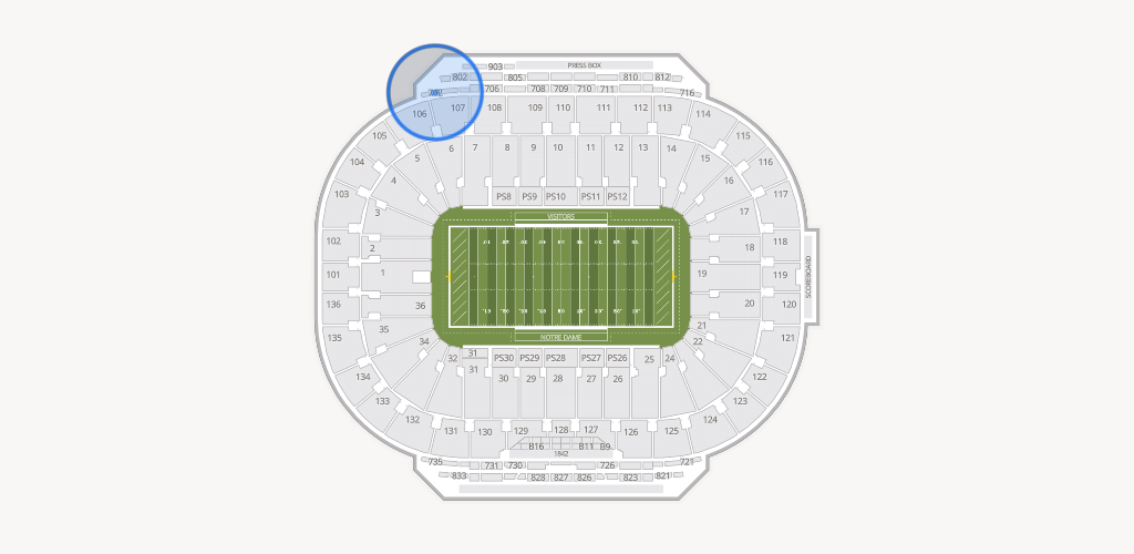 Notre Dame Stadium Seating Chart