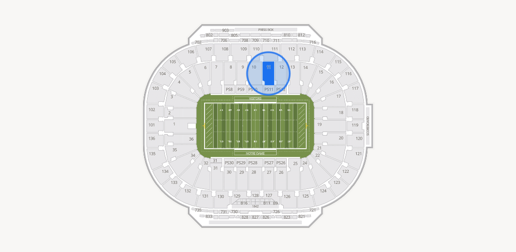 Notre Dame Stadium Seating Chart