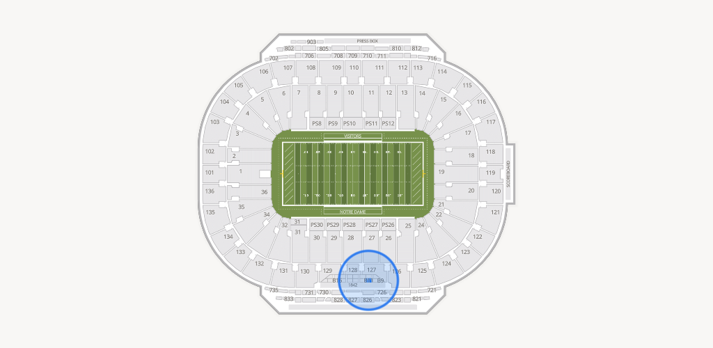 Notre Dame Stadium Seating Chart