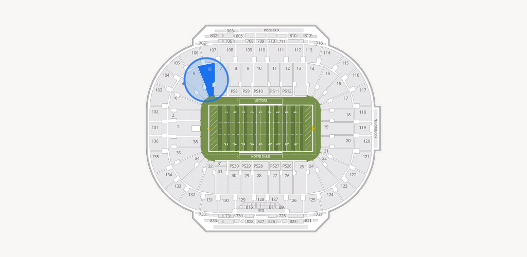 Notre Dame Stadium Seating Chart
