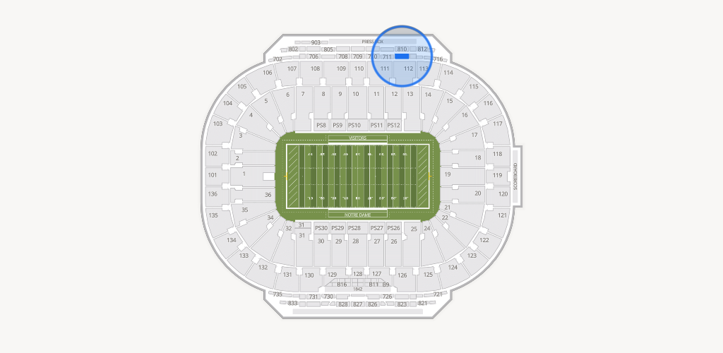 Notre Dame Stadium Seating Chart