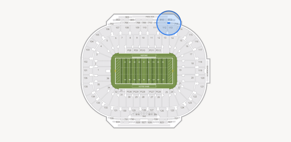 Notre Dame Stadium Seating Chart