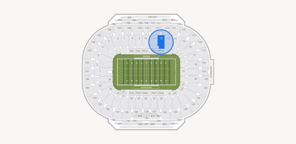 Notre Dame Stadium Seating Chart