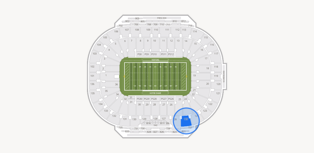 Notre Dame Stadium Seating Chart
