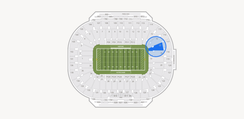Notre Dame Stadium Seating Chart