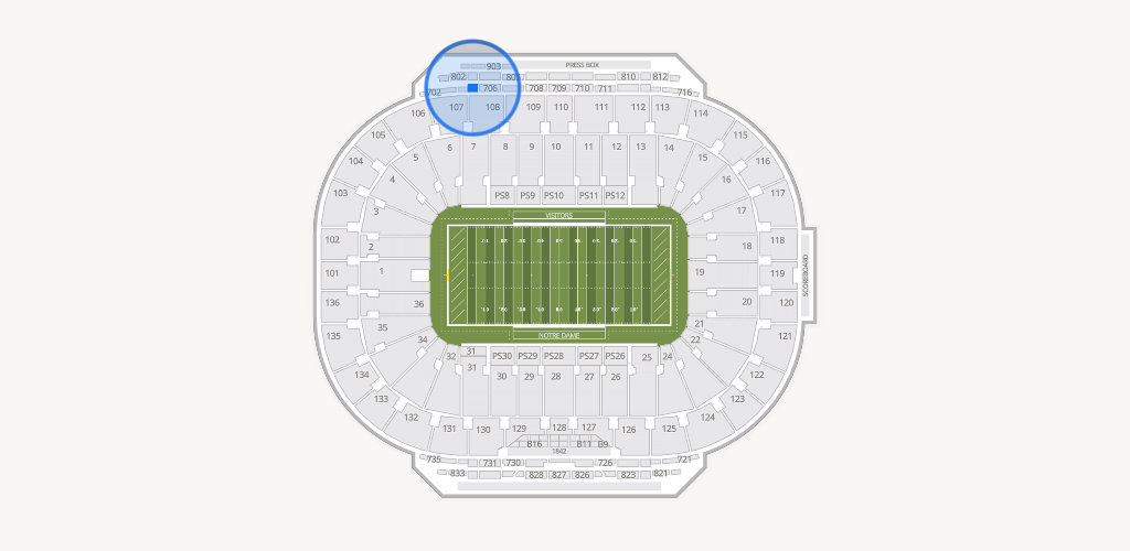 Notre Dame Stadium Seating Chart