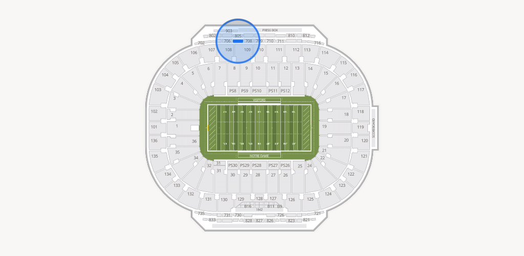 Notre Dame Stadium Seating Chart