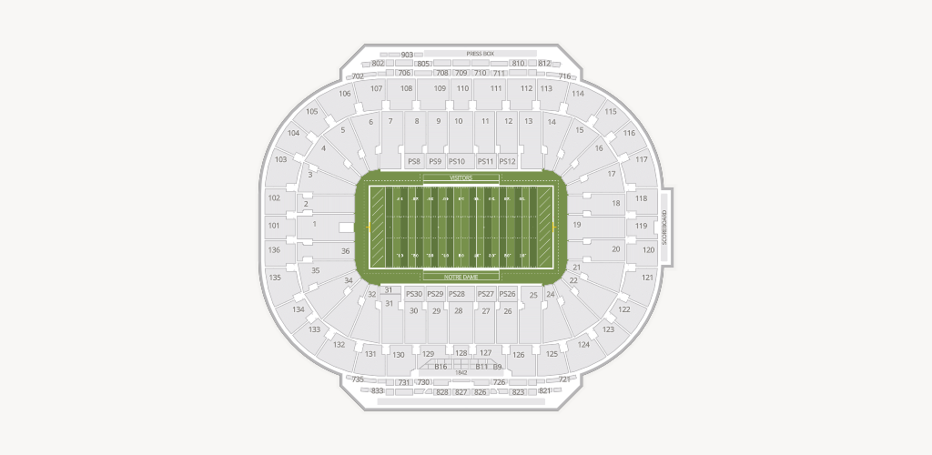 Notre Dame Stadium Seating Chart
