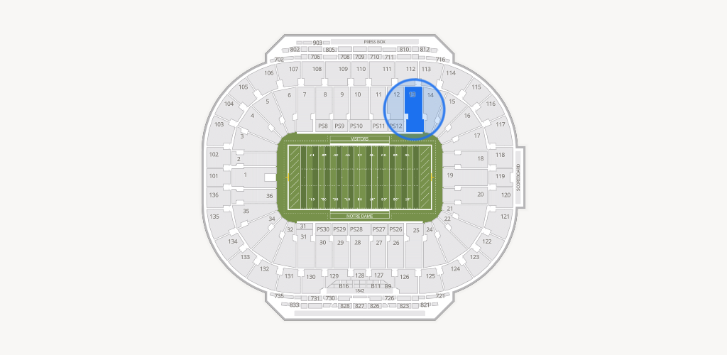 Notre Dame Stadium Seating Chart