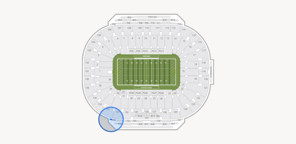 Notre Dame Stadium Seating Chart