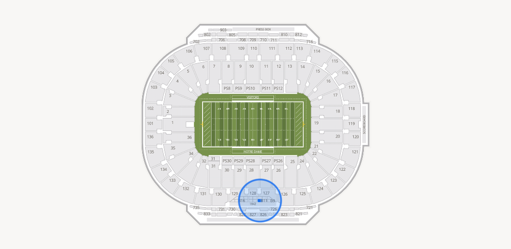 Notre Dame Stadium Seating Chart