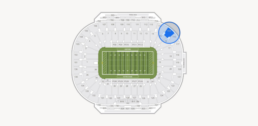 Notre Dame Stadium Seating Chart