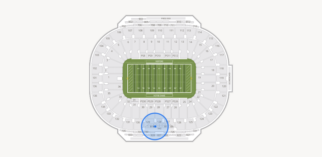 Notre Dame Stadium Seating Chart