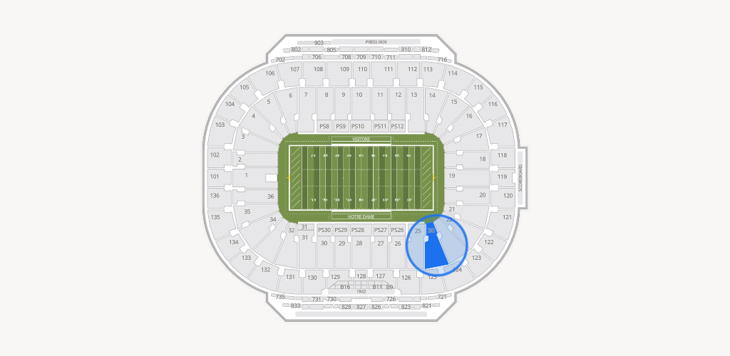 Notre Dame Stadium Seating Chart