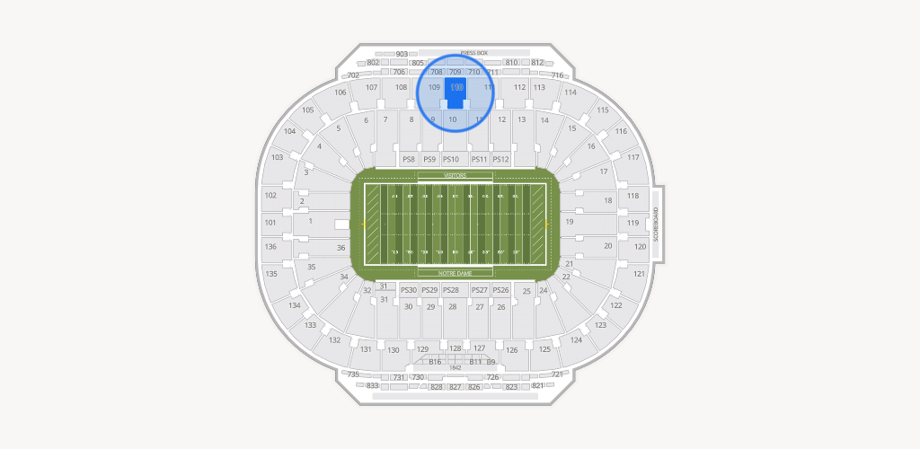 Notre Dame Stadium Seating Chart