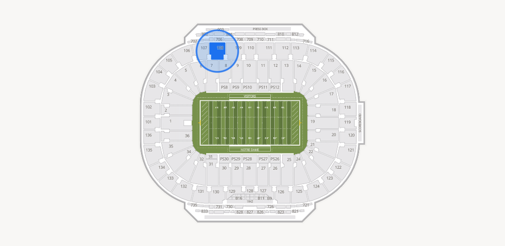 Notre Dame Stadium Seating Chart