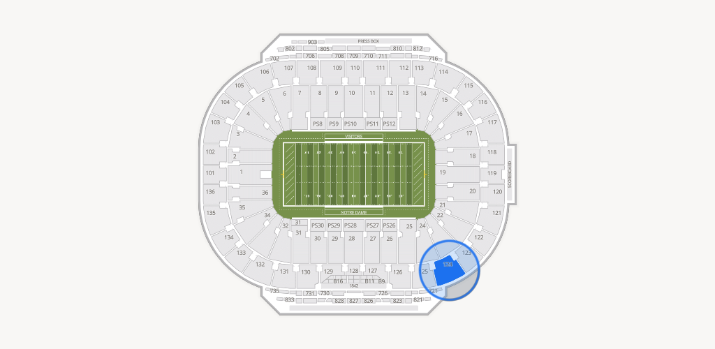 Notre Dame Stadium Seating Chart