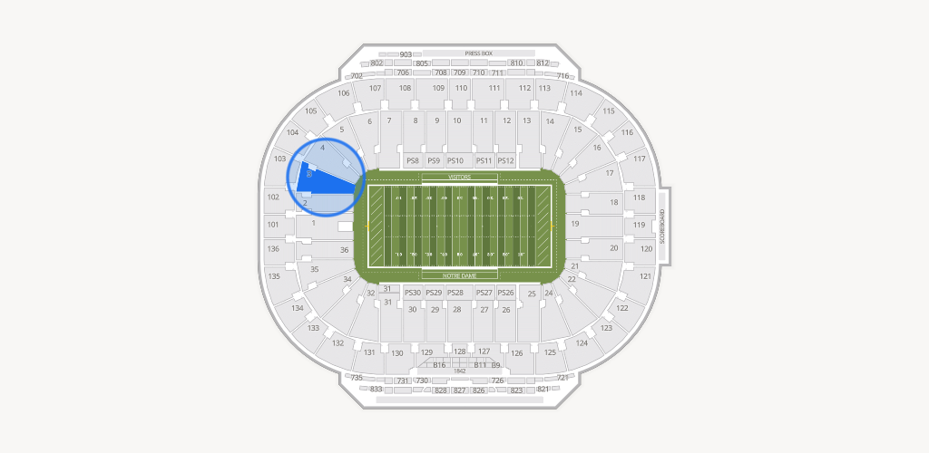 Notre Dame Stadium Seating Chart
