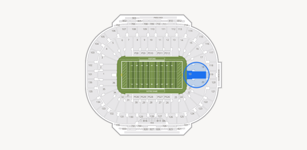 Notre Dame Stadium Seating Chart