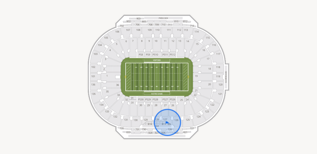 Notre Dame Stadium Seating Chart