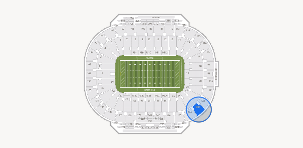 Notre Dame Stadium Seating Chart