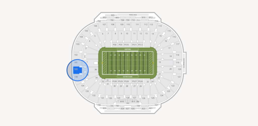 Notre Dame Stadium Seating Chart