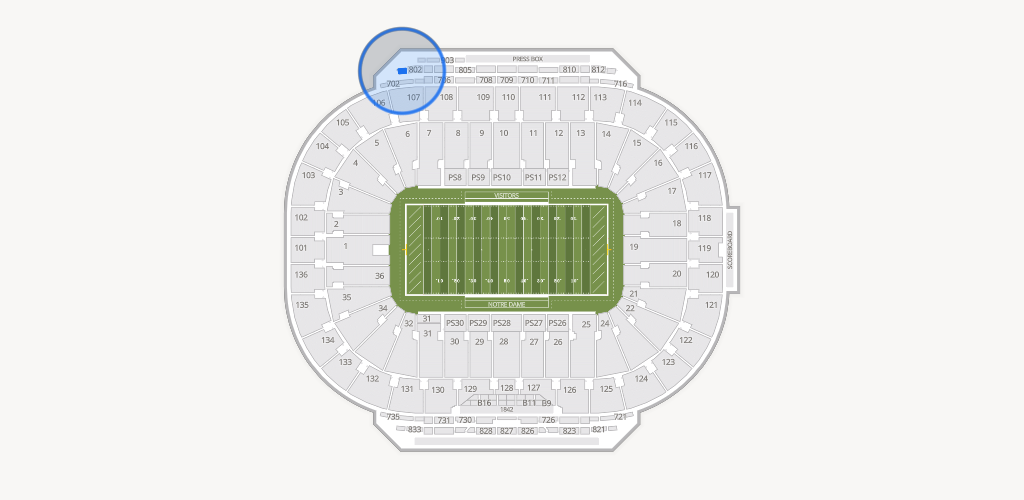 Notre Dame Stadium Seating Chart