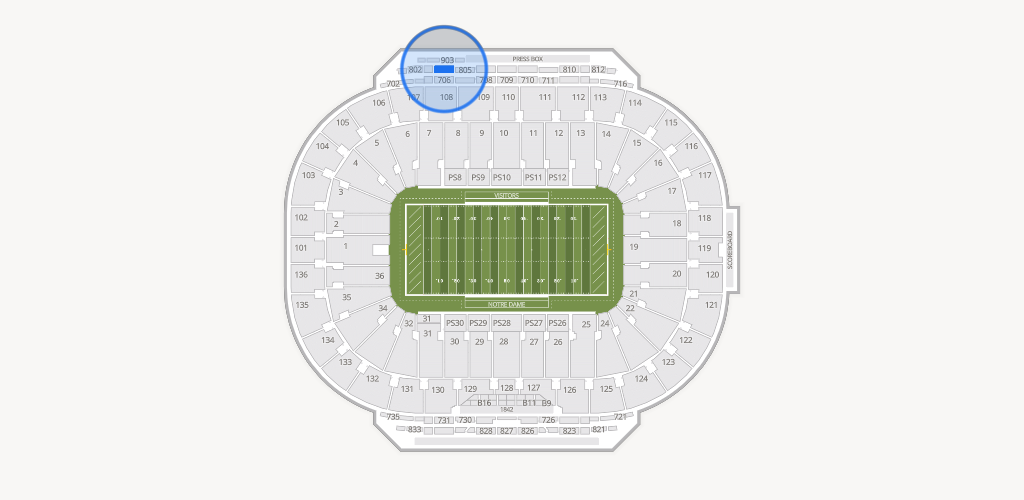Notre Dame Stadium Seating Chart