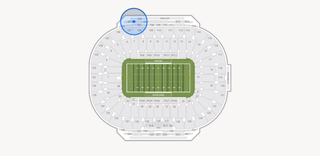 Notre Dame Stadium Seating Chart
