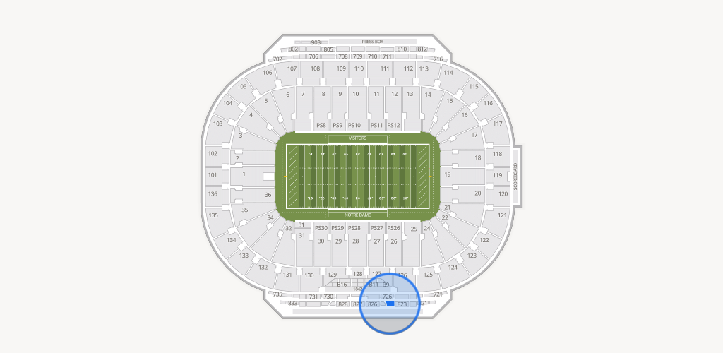 Notre Dame Stadium Seating Chart